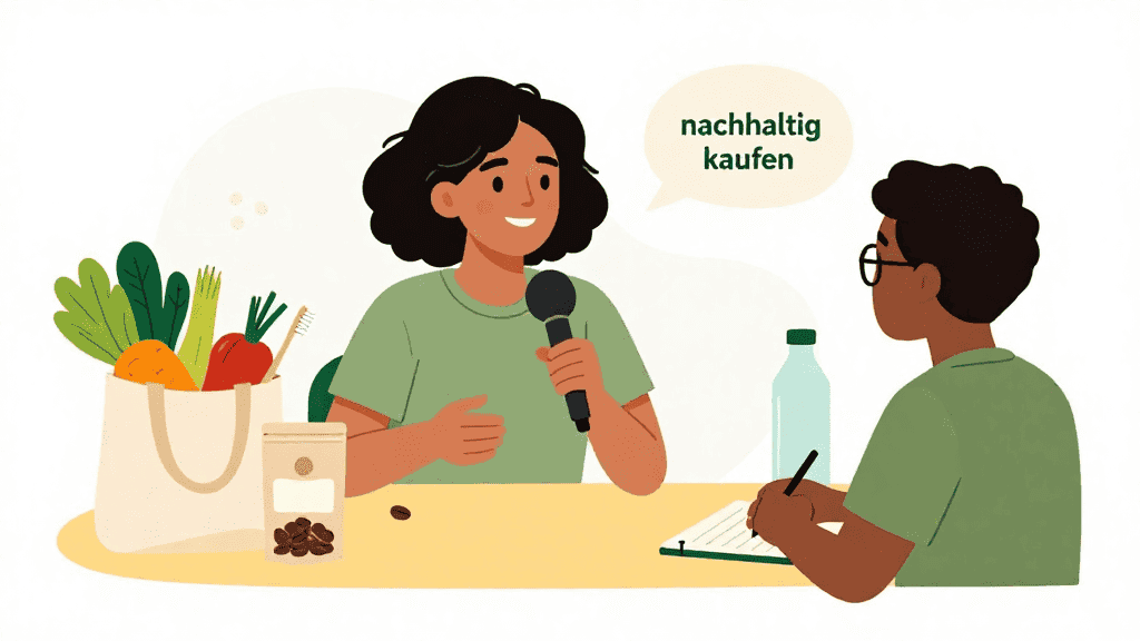 Interview mit Sarah über ihr Kaufverhalten