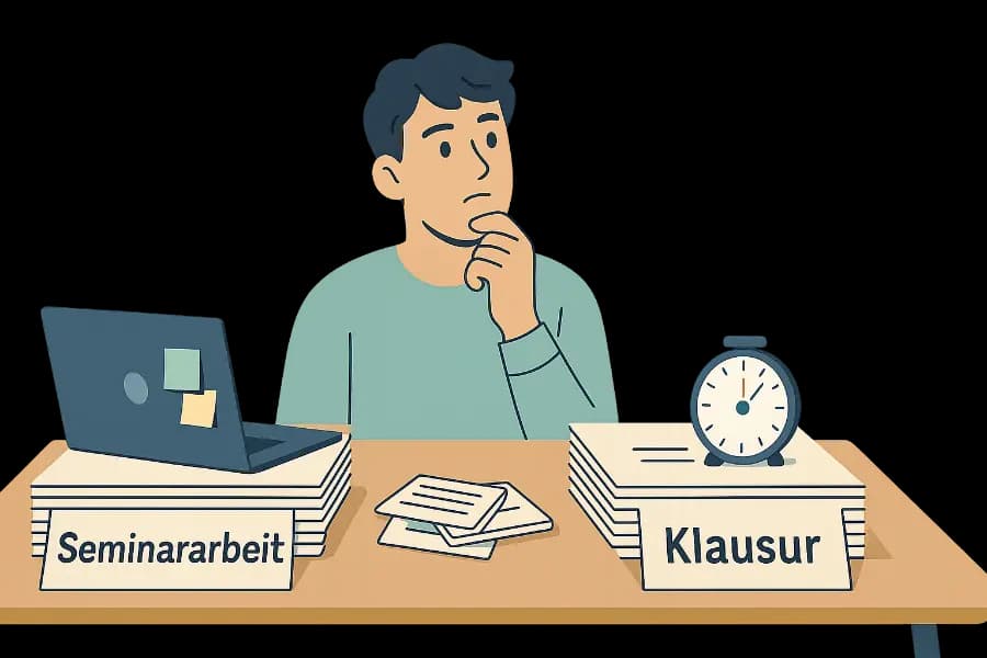 Illustration for MA5: Seminararbeit oder Klausur